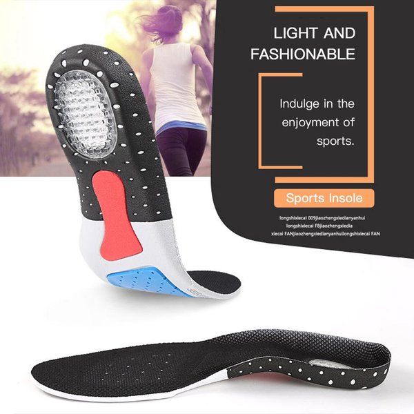 Ortopedyczne Foot Arch Support Sportowe WkłAdki Do ButóW Running Gel Insoles Insert Poduszki Insole Sneakers Pad 36-41 For Women-image
