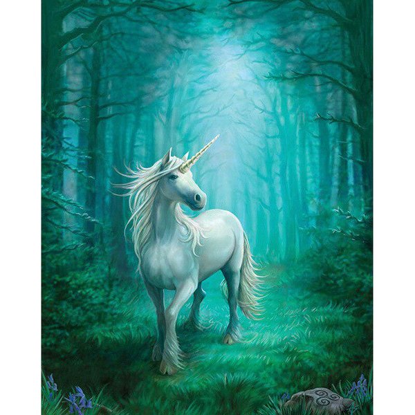 5D Diamante Pintura Diy Unicornio Diamante Bordado Animales Mosaico Kits Punto De Cruz 20X30Cm-image