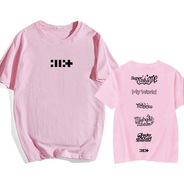 Illit Koszulka ZespołU DziewczęCego Moda KoreańSka Lato Damska/MęSka T-Shirt BawełNa KróTki RęKaw Casualowe T-Shirty Nadruk Graficzny 4XL-image