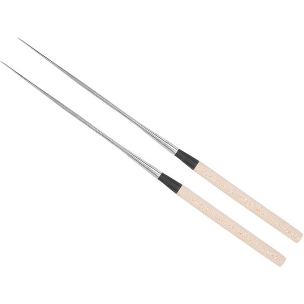 PałEczki Ze Stali Nierdzewnej JapońSkie PałEczki Do Sushi Z Drewnianą RąCzką Akcesorium Kuchenne L 120X60X0.3Cm / 47.2X23.6X0.1In-image
