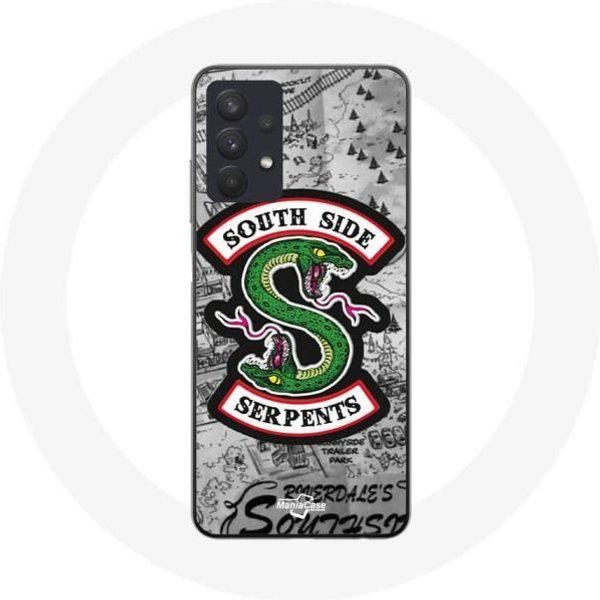 Coque Maniacase Pour Samsung Galaxy A32 4G Riverdale South Side Serpents Logo-image