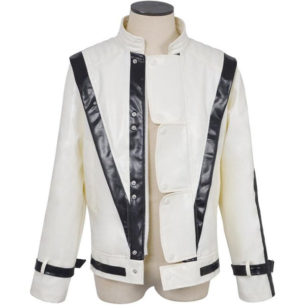 Cosplay De Michael Jackson Chaqueta Roja Thriller Cosplay Cosplay Cosplay Disfraz De Cosplay Disfraz De Halloween Para Escenario L&Other White-image