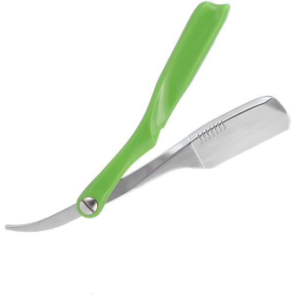 Maquinilla De Afeitar Recta De Barbero Vintage Acero Inoxidable Manual Afeitado Para Hombre Maquinilla De Afeitar De Filo Recto Soporte-image