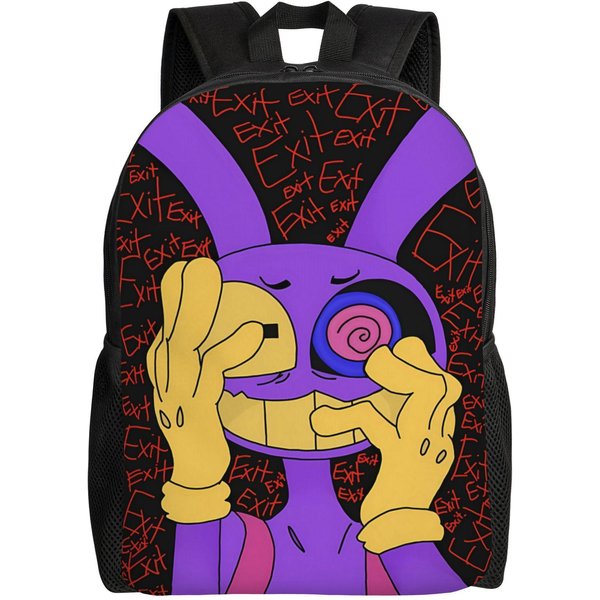 Jax KreskóWka Cyfrowy Cyrk Termiczny Plecak ChłOpiec Poliester Plecaki Trekkingowe WzóR Estetyczny Plecaki Do SzkołY Rucksack One Size-image