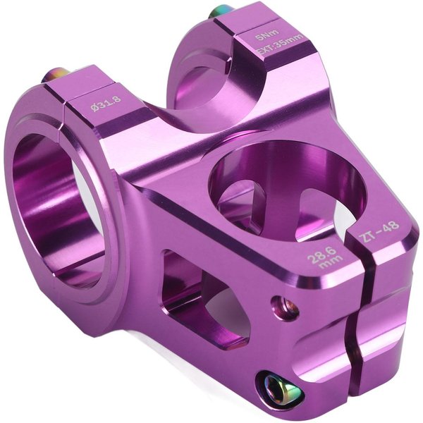 Mostek Kierownicy Roweru GóRskiego 31,8 Mm Ze Stopu Aluminium, Lekki, KróTki, Do Samodzielnego MontażU, Do Wymiany Fioletowy-image