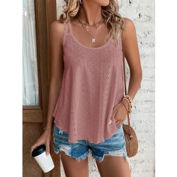 Camisola De Verano Para Mujer, Camiseta Sin Mangas Con Cuello Redondo, Camisa Interior Sin Mangas De Jacquard 5XL Gray-image