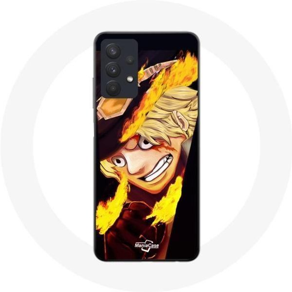 Funda - Maniacase - Samsung Galaxy A32 5G - Negro - One Piece Anime Manga - Flexible Negro-image