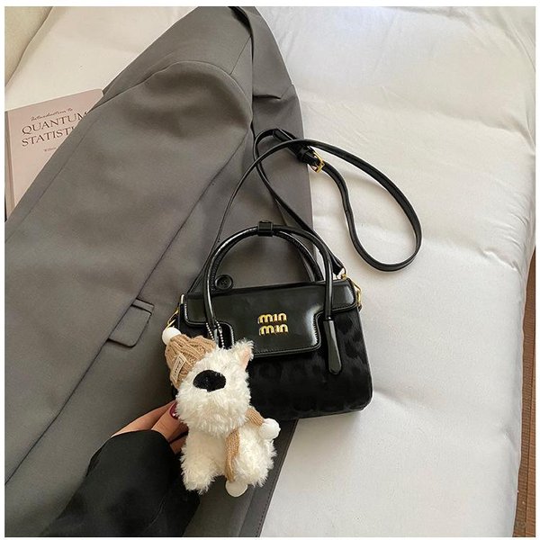 Bolso De Mano De Alta Gama Con Correa Al Hombro, Bolso Tote PequeñO, Bolso Cruzado De Hombro ÚNico De Nicho Negro-image