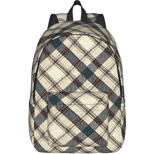 Mochila De TartáN Clan Logan Para Hombres Mujeres Moda Estudiante Trabajo Mochila Diaria Bolsas De Lona Para Universidad Deportes M-image