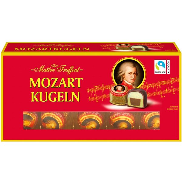 Maitretruffout Mozartkugeln PralinéS De Lujo Con MazapáN Y Avellanas En Delicado Chocolate Con Leche 200G-image
