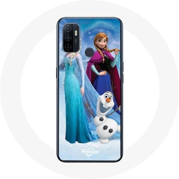 Funda Oppo A53 - Maniacase - Frozen - Silicona Flexible - Negra - NiñO Negro-image