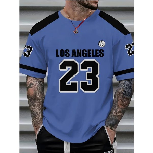 MęSka Koszulka MężCzyzna KróTki RęKaw Odzież Sportowa Koszulka PiłKarska Vintage Oversize 5 KoloróW T-Shirty MęSkie Ubrania 4XL Black-image