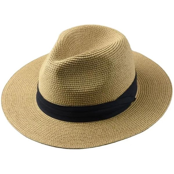 DużY Rozmiar XL 61-64Cm Kapelusze Panama MężCzyźNi Kobiety PlażOwe Szerokie Rondo SłOmkowy Kapelusz Pani Letnie Kapelusze PrzeciwsłOneczne Plus Size Kapelusz Fedora 55-57Cm 58-60Cm M 55-57Cm-image