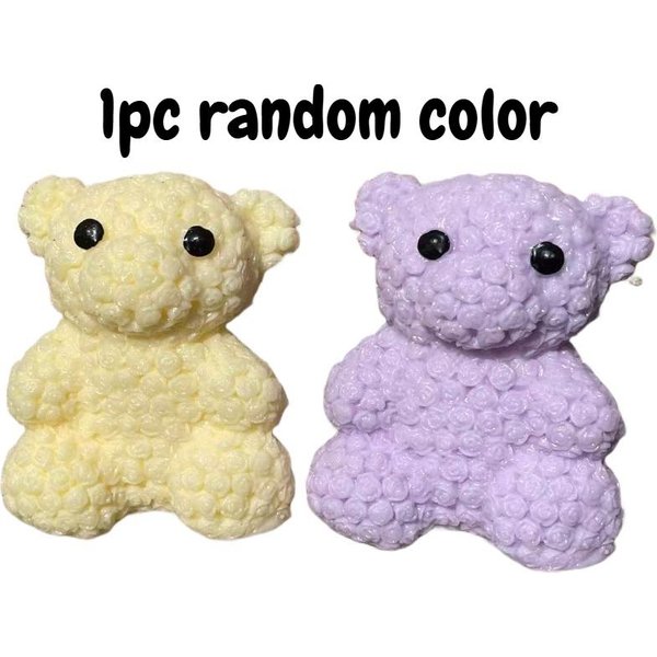 Kawaii Squishy RóżOwy NiedźWiedź Zabawka Do ŚCiskania MięKka Powoli PodnosząCa Się Fidget PiłEczka Anty-Stresowa OdprężAjąCa Prezent Dla DorosłYch WystróJ Domu-image
