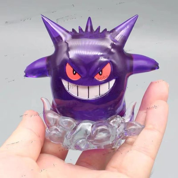 Nowa Figurka Pokemon 8Cm Snorlax Gengar Przezroczysta Figurka Akcji Statua Model Anime Lalka Dekoracja Kolekcjonerskie Zabawki Prezent Pcv 8Cm-image