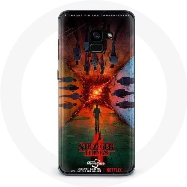 Funda Para Samsung Galaxy A8 Plus Stranger Things Temporada 4 PóSter Tripulaciones De La Nueva TeoríA-image