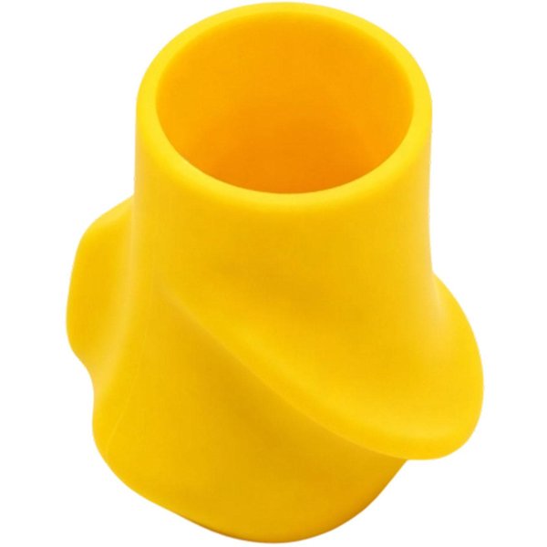 Silikonowy Korektor Uchwytu Rakiety Tenisowej Ergonomiczny Uchwyt Do HuśTania Rakiety Tenisowej SprzęT Treningowy żółTy-image
