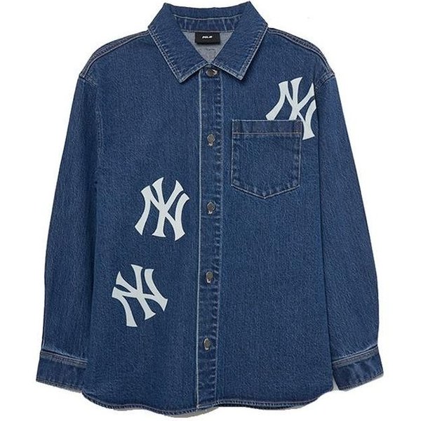Camiseta Vintage CóModa MLB New York Yankees Unisex 3ADRB0334-50INS M Blue-image