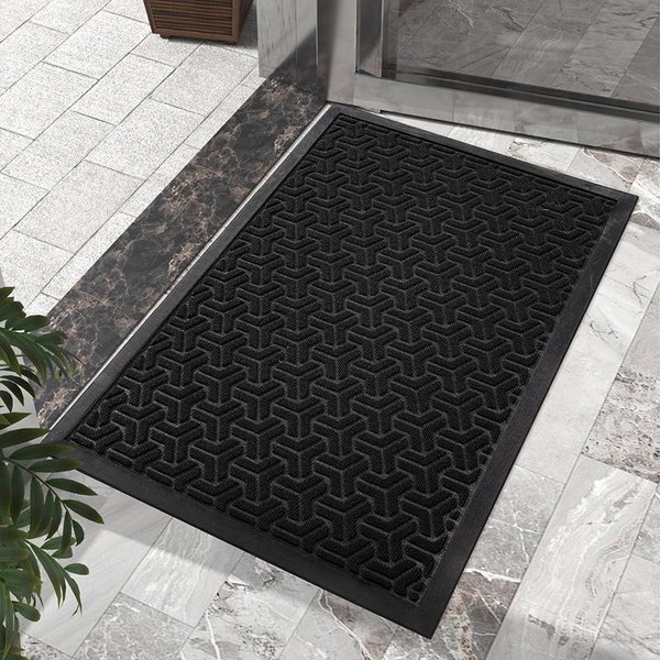 Alfombrilla De Goma Antideslizante Para Puerta De Hotel, Alfombrilla Para Puerta De Centro Comercial, Alfombrilla Antipolvo Con SuccióN Para El Hogar 45*75Cm-image
