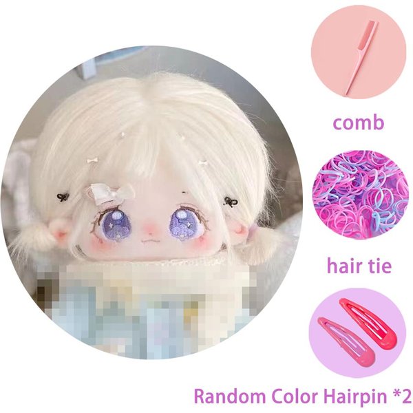 20Cm Zmień Ubrania Pluszowa Zabawka SłOdka Dziewczyna Urodziny Kawaii SłOdka Dziewczyna BiałE Fryzury Pluszowa Wypchana Lalka CiałO Prezent Lalki 20CM-image