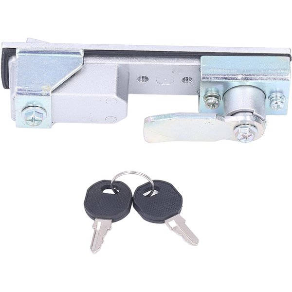 Cerradura De Seguridad Con Pestillo Para Manija De Puerta De RV Con 2 Llaves AleacióN De Zinc Cromada Para Autocaravana Yate-image