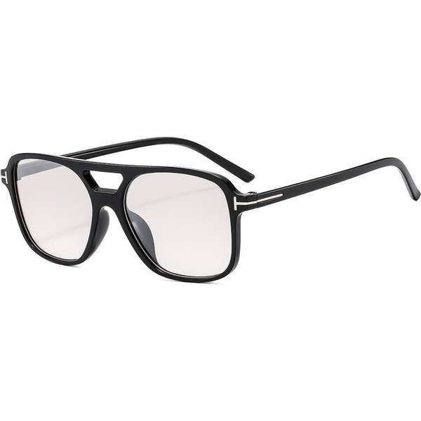 Gafas De Sol Oversize Vintage Para Mujer Retro Montura Grande Gafas De Sol Femeninas Negro Amarillo Estilo Ins Cuadrado Oculos De Sol-image