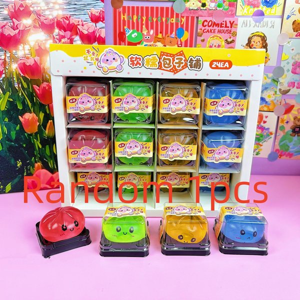 Mini PierożKi Squishy PiłEczki Antystresowe Zabawki Sensoryczne Fidget Symulacja Jedzenia Zabawka Do śCiskania Losowy Kolor Black-image