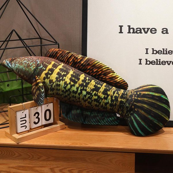 8 Estilos Almohada De Pez De SimulacióN Juguete De Peluche Suave Relleno CojíN CóModo Pez Gigante Realista Para NiñOs Adultos DecoracióN Del Hogar Regalo 40Cm-image