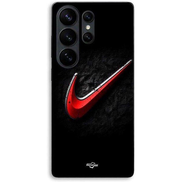 Funda Para Samsung Galaxy S26 Ultra Logo Nike Rojo Fondo Negro Maniacase Negro-image