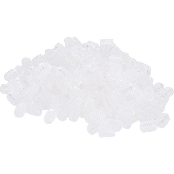 400 Piezas Hebilla De Ajuste Silicona Antideslizante Cubierta Facial Transparente Conectores De Cuerda Para Banda EláStica De Oreja White-image