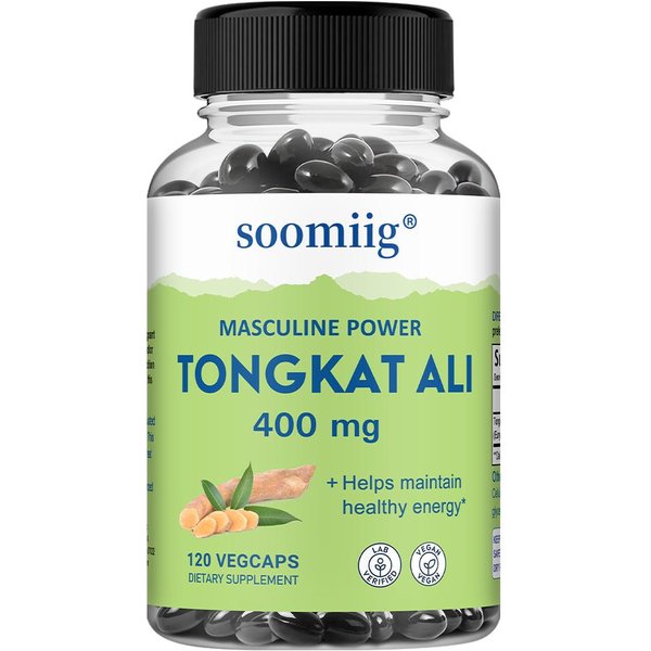 Extracto De RaíZ De Tongkat Ali 400 Mg, Suplemento DietéTico, 120 CáPsulas Por Botella 120 Capsules Beige-image