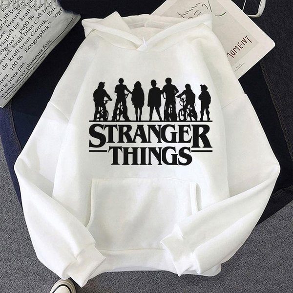 Sudadera Con Capucha Estampada Stranger Things Con Capucha De Forro Polar 6629 XS-image