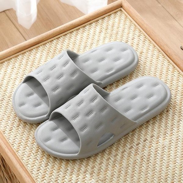 Chanclas Antideslizantes Para Mujer Que Aumentan La Altura, Suaves Y CóModas, Pantuflas Para Mujer, Chanclas De BañO, Sandalias De Plataforma Gruesa Para El Hogar, Zapatos De Interior 44-45 Gris-image