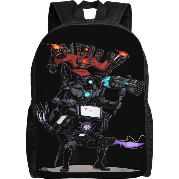 Mochila Titan Speakerman Para Hombres Mujeres Adolescentes Escuela Secundaria Mochila De DíA Para El Trabajo Skibidi Toilet Bolso De Hombro Para La Universidad Con Bolsillo-image