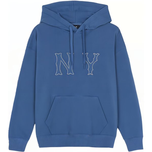 Sudadera Con Capucha MLB New York Yankees American Vintage Logo Cooperstown Holgada CóModa Unisex ÍNdigo 3AHDB3044-50INP M Blue-image