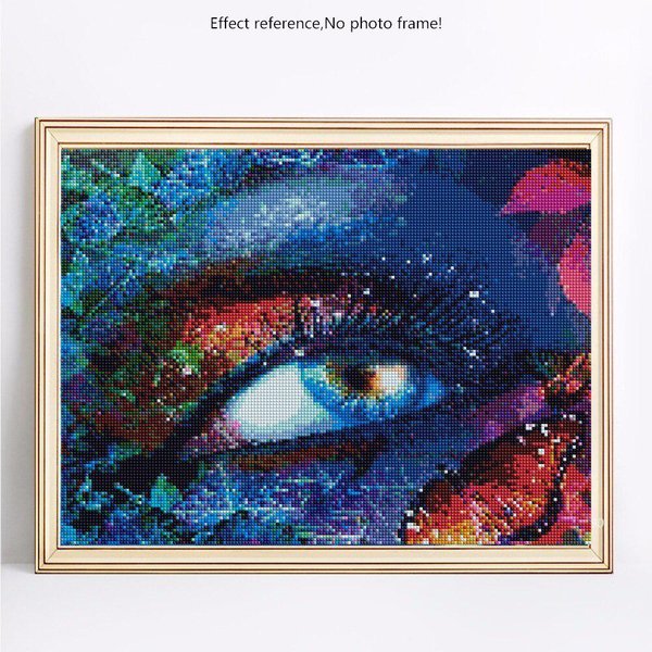 Pintura De Diamantes Piedras Redondas Dibujos Animados Mosaico De Diamantes Venta Ojo Hobby Y ArtesaníA ImáGenes 20X30-image