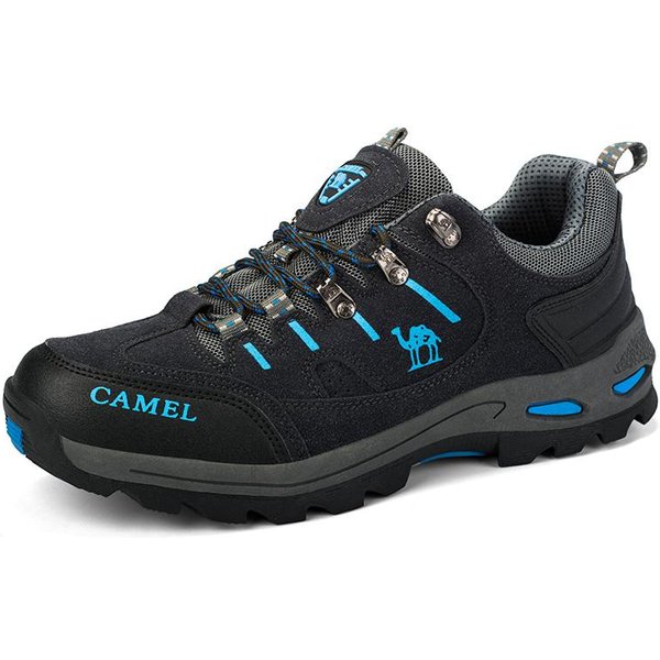 Zamszowe MęSkie Buty GóRskie Outdoor Trail Trekkingowe Trampki MęSkie AntypośLizgowe OddychająCe Buty Do Wspinaczki MęSkie Buty Do SportóW GóRskich 42-image