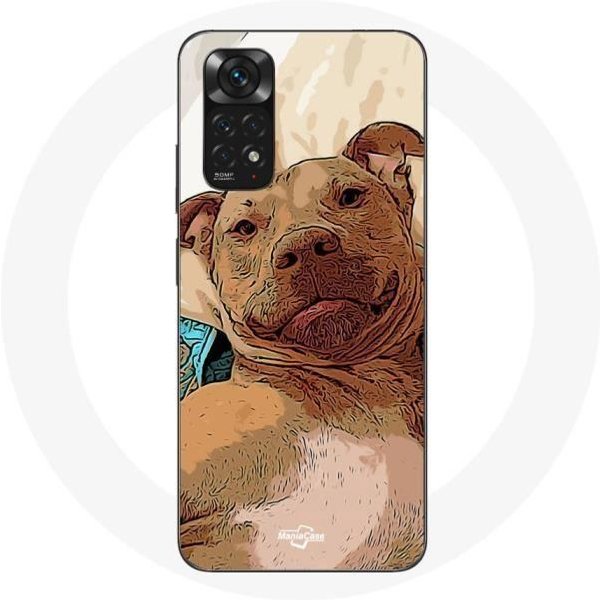 Funda - Xiaomi - Redmi Note 11 4G - Flexible - MarróN - American Pit Bull Terrier MarróN-image