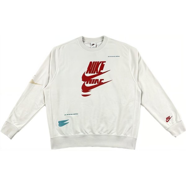 Sudaderas Nike Para Hombre Blancas Cuello Redondo Moderadas Regulares S White-image
