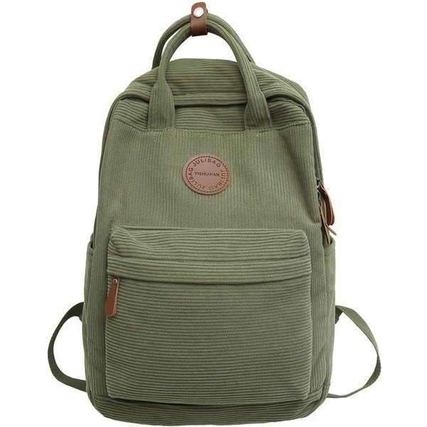 Mochila De Pana Propuesta A Mano Para Comercio Exterior Nueva VersióN Coreana Mochila De Lona Retro Casual Para Estudiantes De Secundaria-image