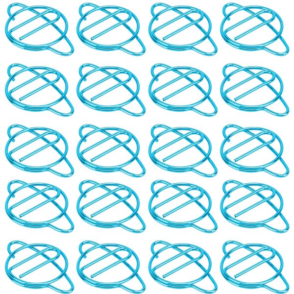 20 Szt. Spinacze Do Papieru Lekkie MałE PrzenośNe SzkołA Biuro ZakłAdka Do Papieru Zabawna ZakłAdka Folder Blue-image