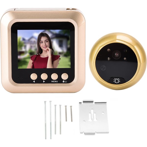 Domowy Smart Wideo Dzwonek Do Drzwi Cyfrowy Wizjer Do Drzwi Ekran TFT LCD 2,4 Cala Noktowizja KąT SzerokokąTny 145 Stopni 720P-image