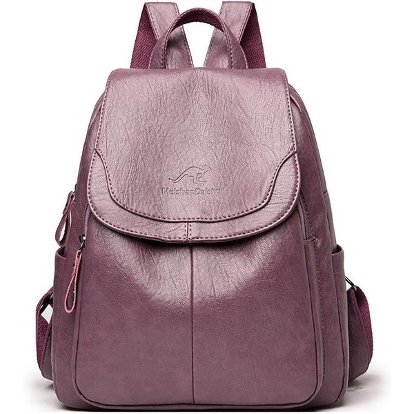 Plecak PodróżNy O DużEj PojemnośCi Plecaki Mochila Kobiety Plecak Kobiet SkóRzany Plecak Dla Dziewczynki Panie Sac A Dos Torby Szkolne-image