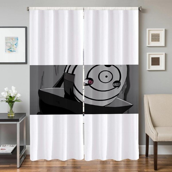 WystróJ Domu ZasłOny Kuchenne Do Salonu 2 Sztuki ZasłOny ZaciemniająCe ZasłOna Na Drzwi N-Naruto-O Przegroda Dekoracja Sypialni W50Xh70Cmx2Pcs-Cl-image