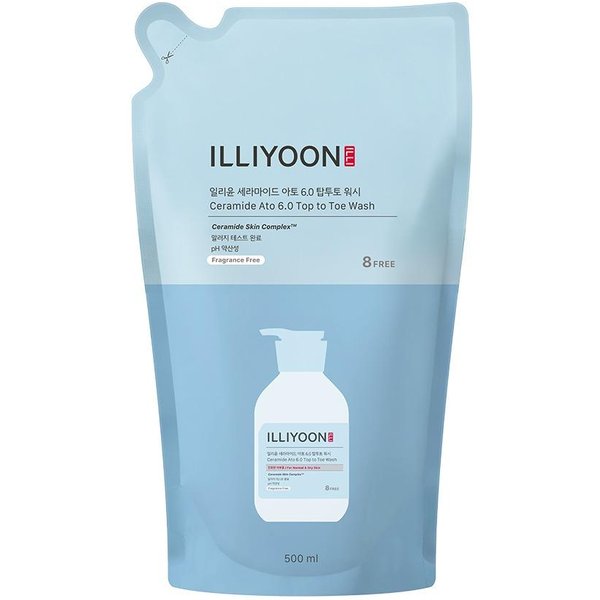 Illiyoon Ceramide Ato 6.0 Limpiador De Pies A Cabeza HidratacióN Profunda Suave Recarga 500Ml-image