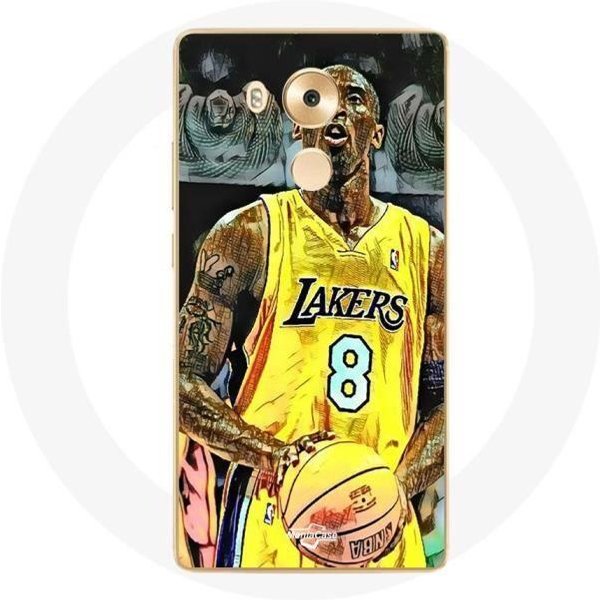 Funda Para Huawei Mate 8 Kobe Bryant Dunk Lakers 8 NBA Negra-image