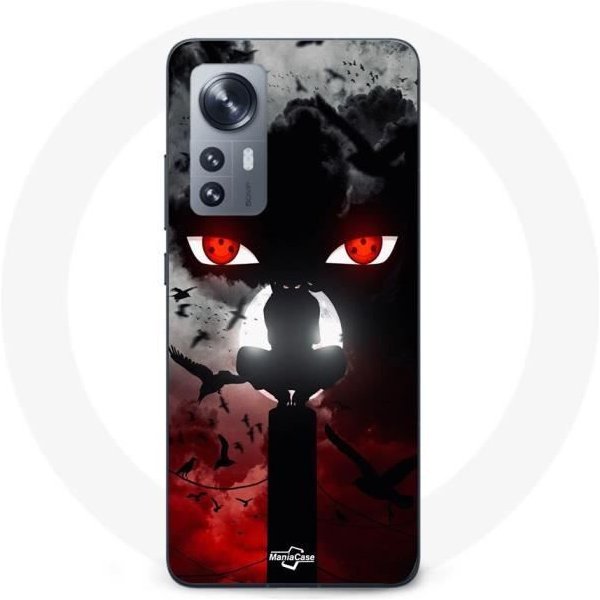 Coque Maniacase Pour Xiaomi 12 5G Itachi Uchiwa Naruto Anime Art-image