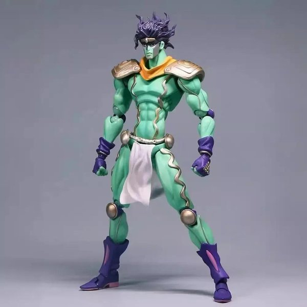 25Cm Jojo's Bizarre Adventure Figurka Anime Kujo Jotaro Dio O StojąCy Pcv Figurka Akcji Kolekcjonerskie Zabawki Model Prezent Blue-image