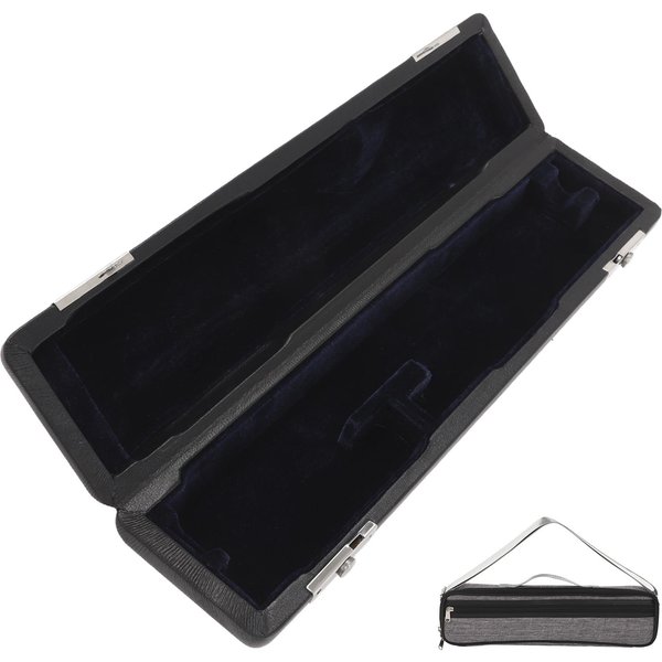 Estuche De Cuero Para Flauta Tela Oxford AlgodóN Gris Estuches Cubierta Bolsa Para Flautas De 16 Agujeros Amantes De La MúSica-image