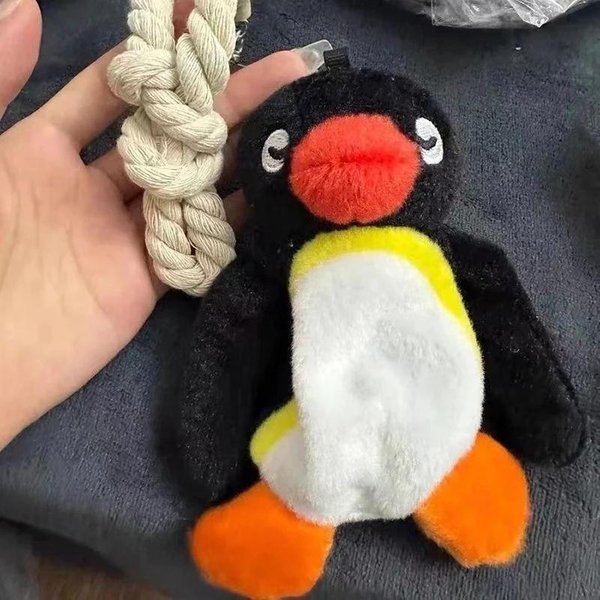 Uroczy Pluszowy Breloczek Z Pingwinem, PięKna Zawieszka Z Lalką Pingwina, Kreatywny Breloczek Ze ZwierząTkiem, Wykwintna Dekoracja Plecaka, Smycz, Prezent-image